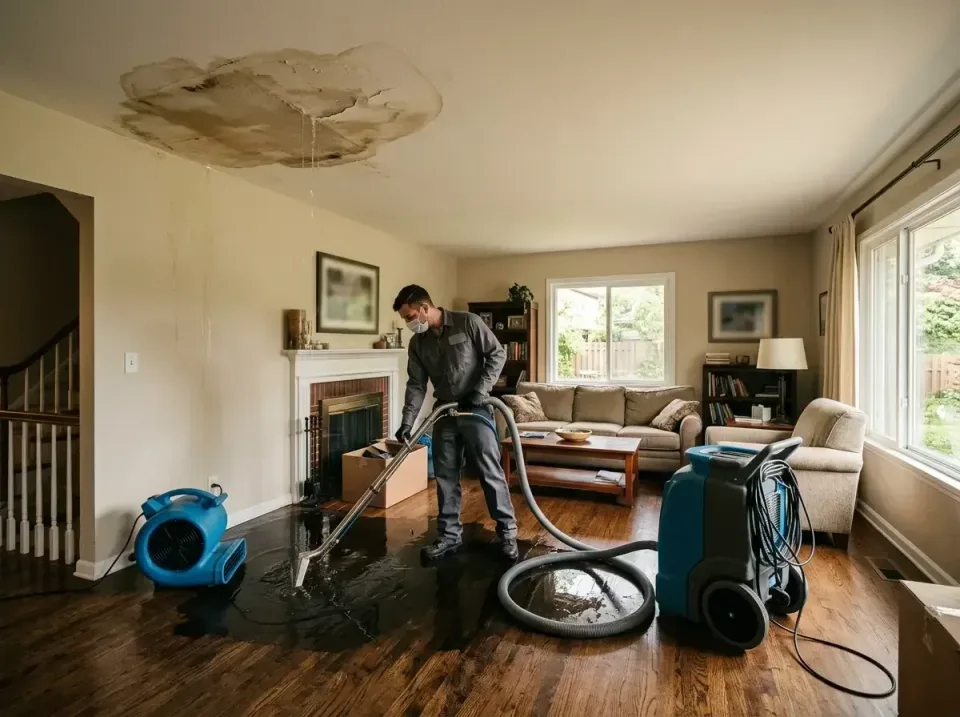 attic-pipe-burst-ceiling-drip-008 — frequently asked questions, Water Damage Restoration & Carpet Care in New Albany, IN